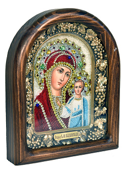 Икона Пресвятой Богоматери Казанской бисер