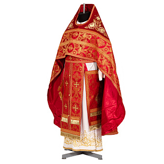 Облачение иерейское №09 парча вышивка оплечья 100%