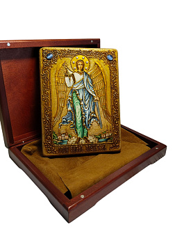 Икона Ангел-Хранитель из дуба