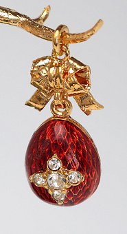 Яйцо-кулон пасхальное №12 эмаль / золочение