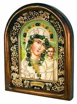 Пресвятая Богородица Казанская икона ручной работы