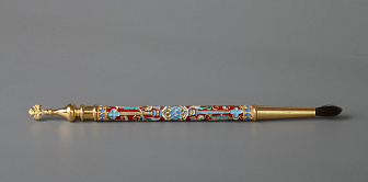 Стручец филигрань, эмаль / золочение