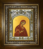 Икона освященная ''Деисусная икона Божией Матери'', в деревяном киоте