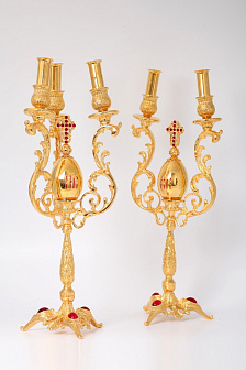 Дикирий-трикирий на яйце золочение