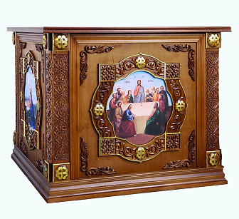 Облачение престола с фотоиконами