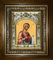Икона освященная ''Деисусная икона Божией Матери'', в деревяном киоте