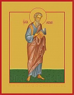 Икона с золочением "Матфей апостол евангелист"