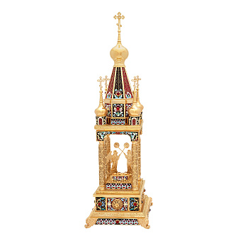 Дарохранительница филигранная малая №9 эмаль / золочение