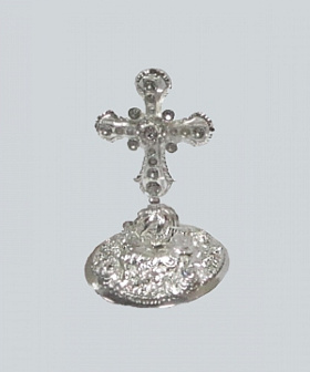 Крест на митру №6 / серебрение