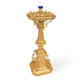 Подсвечник №32 на 51 свечу золочение Подсвечник №32 на 51 свечу золочение