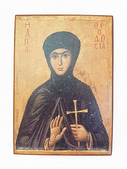 Икона под старину Святая Феодосия Константинопольская