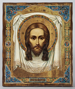 Икона на дереве 30х40 печать на плоттере Спас Нерукотворный Икона на дереве 30х40 печать на плоттере Спас Нерукотворный