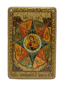 Икона ''Богородица Неопалимая Купина'' ручной работы