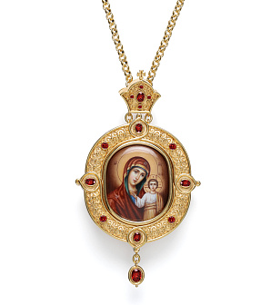 Панагия №197 / Фианиты / золочение