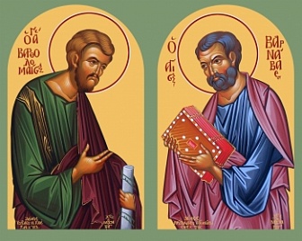 Варфоломей и Варнава апостолы, икона