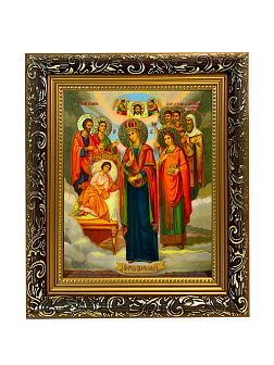 Икона Целительница Божия Матерь золочение поталь 147 Икона Целительница Божия Матерь золочение поталь 147