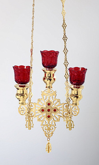 Трехлампадник №3 золочение