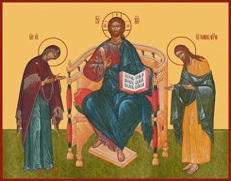 Икона православная Деисус