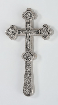 Крест водосвятный №2-2 г / пл никель