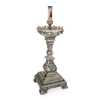 Подсвечник 48 свечей медно-латунный гальванопластика серебрение чернение