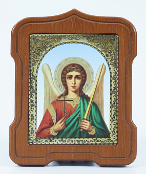 Икона настольная 9х11 фигурная, конгрев Ангел-Хранитель (поясной)