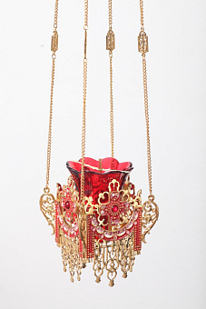 Лампада подвесная №85 эмаль золочение Лампада подвесная №85 эмаль золочение