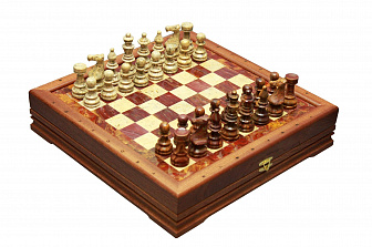 Шахматы каменные малые Европейские (высота короля 3,10")