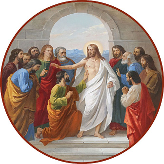 Икона Уверение апостола Фомы