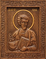 Икона ЛУКА Евангелист, Апостол (РЕЗНАЯ)