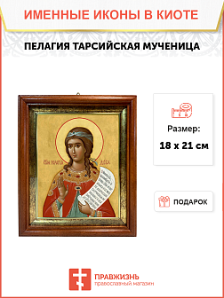Образ святой Пелагии Тарсийской, мученицы и девы, 10П1