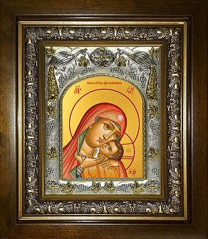Икона Пресвятой Богородицы КАСПЕРОВСКАЯ (СЕРЕБРЯНАЯ РИЗА, КИОТ)