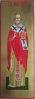 Икона ''Николай чудотворец 7'', липовая доска, дубовые шпонки, левкас, сусальное золото, темпера, подарочная упаковка
