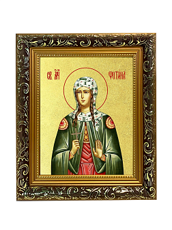 Икона "Фотиния (Светлана) Самаряныня", св. вмц., с золочением поталью, 10055-УЛ