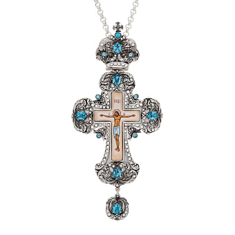 Крест наперсный №102 / серебрение