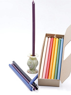 20 свечей формовых №8 (37см, 7ч), 10 ЦВЕТОВ