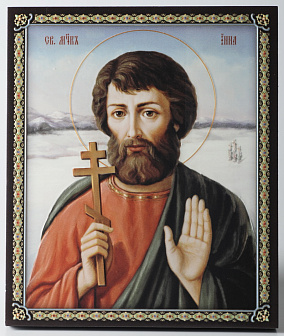 Икона на доске 22х26 объёмная печать, лак Инна