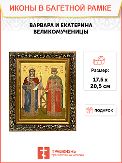 Образ святых Варвары Илиопольской и Екатерины Александрийской, великомучениц, 10ВЕ1