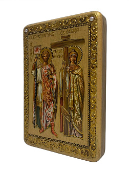 Икона ''Константин и Елена'' из дуба