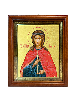 Икона "Иулия (Юлия)", cв. мц., с золочением поталью, 10И4-УЛ Икона "Иулия (Юлия)", cв. мц., с золочением поталью, 10И4-УЛ