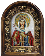 Икона Святая Великомученница Ирина из бисера
