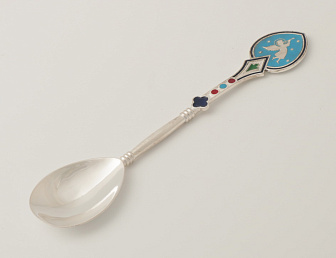 Лжица литьевая малая №6 эмаль серебро (УИН)