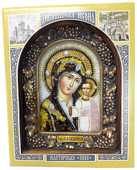 Икона Пресвятой Богородицы Казанская бисер