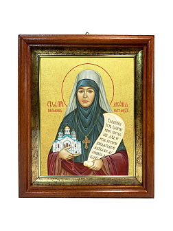 Икона "Арсения Усть-Медведицкая", св. игуменья, с золочением поталью, 10А8-УЛ