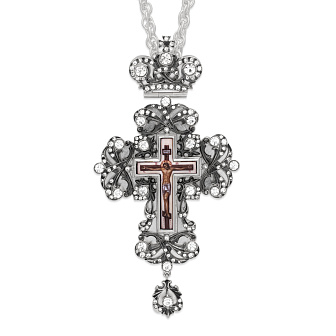 Крест наперсный №72 / серебрение