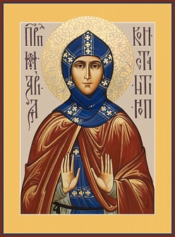 Мария Константинопольская преподобная икона