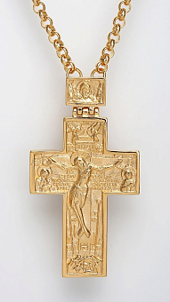 Крест наперсный №46 / золочение / серебро (УИН)