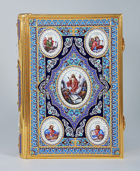 Евангелие большое № 2 филигрань,эмаль,финифть /золочение,серебрение/ Евангелие большое № 2 филигрань,эмаль,финифть /золочение,серебрение/