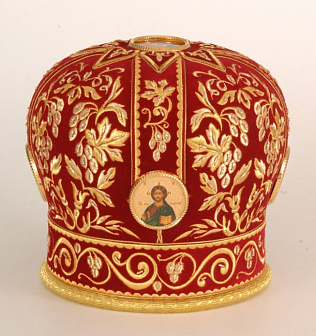 Митра №012 бархат а/м канитель фоторамки в футляре