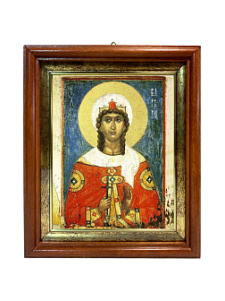 Икона "Варвара", св. вмц., с золочением поталью, 10009-УЛ Икона "Варвара", св. вмц., с золочением поталью, 10009-УЛ