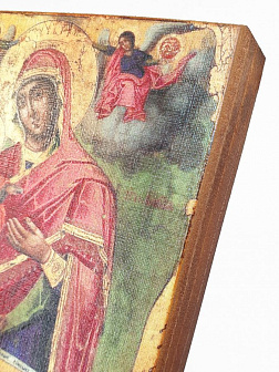 Икона под старину Божией Матери Троеручица с Симеоном и Саввой